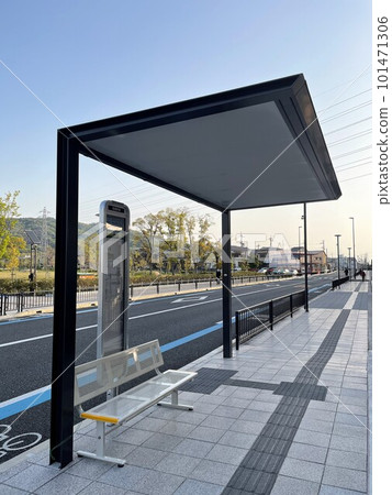 The bus stop on the roof side of Anman Ruins Park The bus stop on the roof side of Anman Ruins Park 101471306