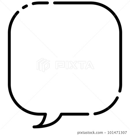 講話泡泡圖 4 [虛線] 101471307