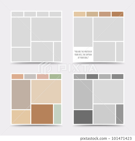 Moodboard template. Photo collage layout. Minimalist Moodboard. Moodboard template. Photo collage layout. Minimalist Moodboard. 101471423