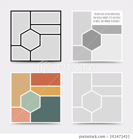 Moodboard template. Photo collage layout. Minimalist Moodboard. Moodboard template. Photo collage layout. Minimalist Moodboard. 101471451
