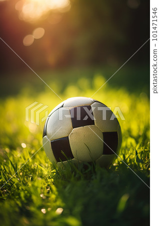 Soccer sunset, Football in the sunset 101471546