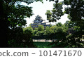 Okayama Castle seen through the trees 101471670