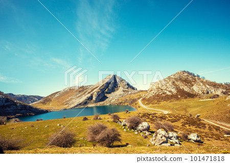 Beautiful mountain landscape. Peaks of Europe Beautiful mountain landscape. Peaks of Europe 101471818