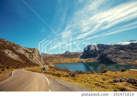 Beautiful mountain landscape. Peaks of Europe 101471819