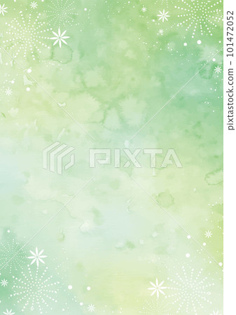 Vertical background with watercolor green gradient with light and flowers Vertical background with watercolor green gradient with light and flowers 101472052