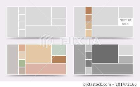 Moodboard template. Photo collage layout. Minimalist Moodboard. Moodboard template. Photo collage layout. Minimalist Moodboard. 101472166