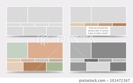 Moodboard template. Photo collage layout. Minimalist Moodboard. Moodboard template. Photo collage layout. Minimalist Moodboard. 101472167