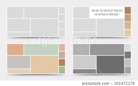 Moodboard template. Photo collage layout. Minimalist Moodboard. Moodboard template. Photo collage layout. Minimalist Moodboard. 101472170