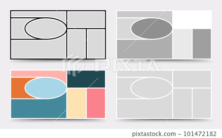 Moodboard template. Photo collage layout. Minimalist Moodboard. Moodboard template. Photo collage layout. Minimalist Moodboard. 101472182