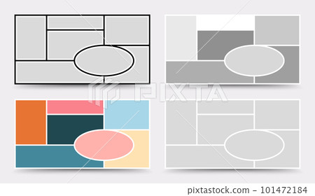Moodboard template. Photo collage layout. Minimalist Moodboard. Moodboard template. Photo collage layout. Minimalist Moodboard. 101472184
