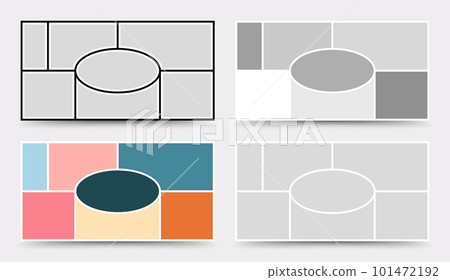 Moodboard template. Photo collage layout. Minimalist Moodboard. Moodboard template. Photo collage layout. Minimalist Moodboard. 101472192