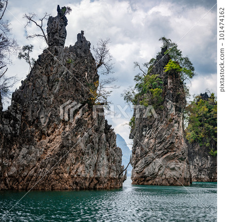 Amazing nature scenic attraction rock landscape. Adventure landmark travel Thailand. Famous attraction adventure place travel Thailand. Asia holiday vacation trip 101474162