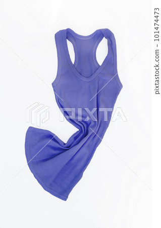 Colored Sleeveless shirt isolated on white background Colored Sleeveless shirt isolated on white background 101474473