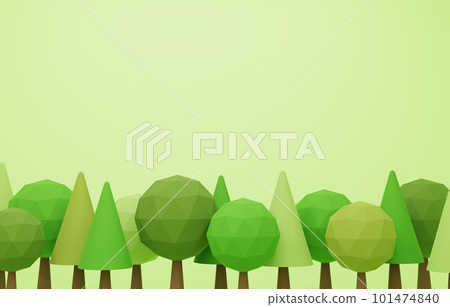 3D素材_一排樹 3D素材_一排樹 101474840