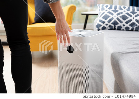 Fresh air at home with air purifier Fresh air at home with air purifier 101474994