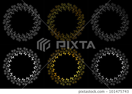 Floral templates for Invitation cards. Flower wedding invitation. 101475743