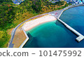 Sakito Seaside Park photographed from above with a drone 101475992
