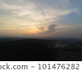 Sunset seen from a drone 101476282