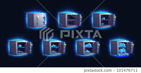 Safe box with gem icon, open vault locker game Safe box with gem icon, open vault locker game 101476711