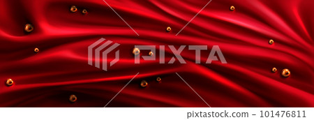 Red silk fabric background, satin cloth texture - Stock Illustration  [101476811] - PIXTA