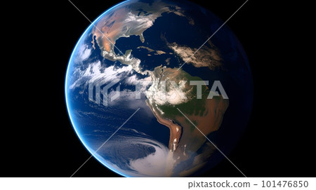 漂浮在太空中的地球 AI 生成的圖像 101476850