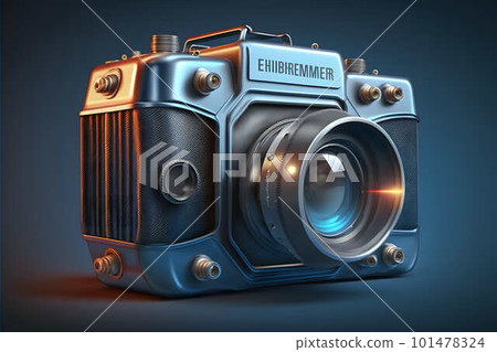 Futuristic camera created with generative AI technology Futuristic camera created with generative AI technology 101478324