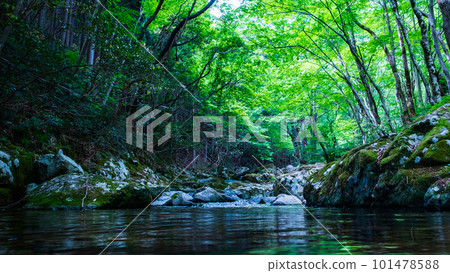 Shirakigami Valley of the fresh green 101478588