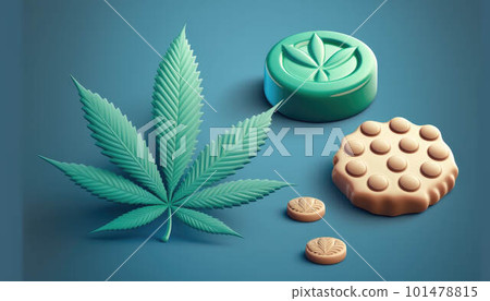 CBD cookies are cookies that are infused with CBD oil or CBD extract created with generative AI technology 101478815