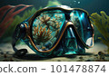 Scuba Mask, Snorkeling Scuba Dive Glasses, holiday concept, created with generative AI technology 101478874