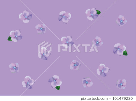 Cute hydrangea pattern background material Cute hydrangea pattern background material 101479220