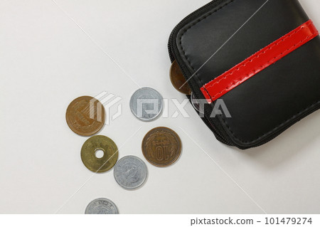 Wallet and coin 101479274
