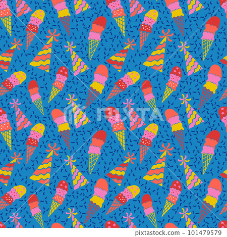 Bold minimalistic seamless pattern for party 101479579