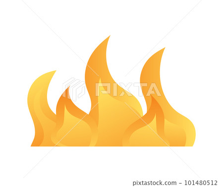 Burning bonfire vector illustration Burning bonfire vector illustration 101480512