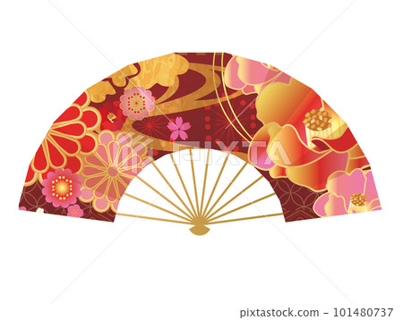 華麗的日式折扇 華麗的日式折扇 101480737