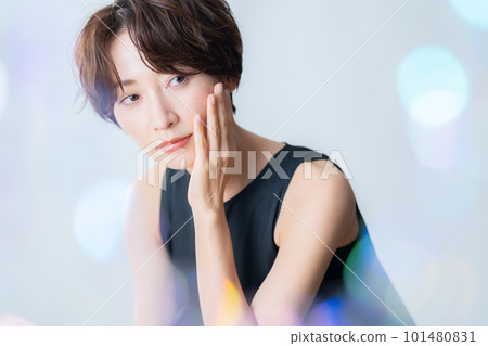 Female Beauty Middle Skin Care Makeup Female Beauty Middle Skin Care Makeup 101480831