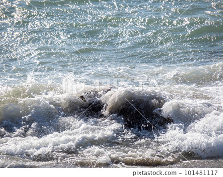 強風海浪飛濺。 101481117