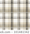 Seamless white tartan pattern 101481342