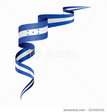 Honduras flag wavy abstract background. Vector illustration. Honduras flag wavy abstract background. Vector illustration. 101482501