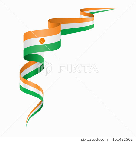 Niger flag wavy abstract background. Vector illustration. Niger flag wavy abstract background. Vector illustration. 101482502