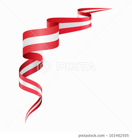 Austrian flag wavy abstract background. Vector illustration. Austrian flag wavy abstract background. Vector illustration. 101482505