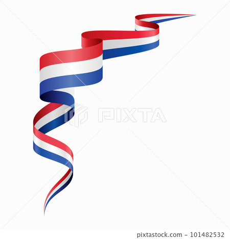 Dutch flag wavy abstract background. Vector illustration. Dutch flag wavy abstract background. Vector illustration. 101482532