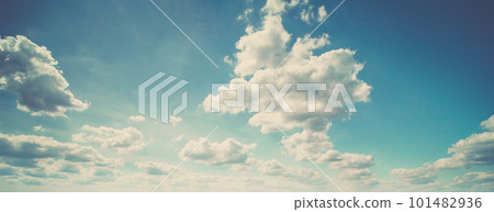 Summer colors sky and clouds 101482936
