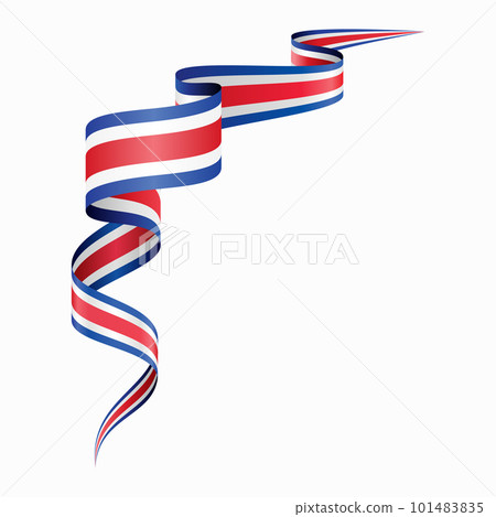 Costa Rican flag wavy abstract background. Vector illustration. Costa Rican flag wavy abstract background. Vector illustration. 101483835