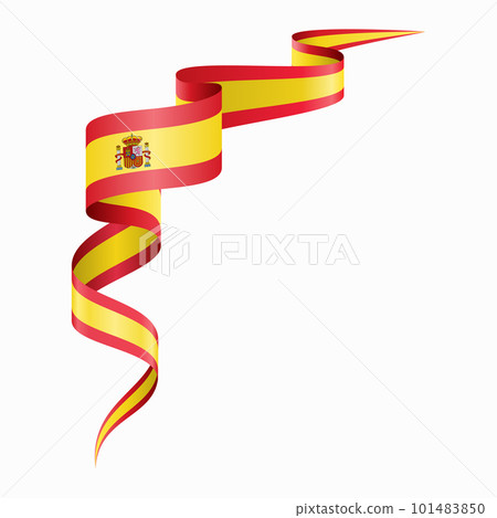 Spanish flag wavy abstract background. Vector illustration. Spanish flag wavy abstract background. Vector illustration. 101483850