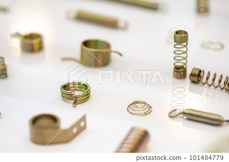Close up the coating coil spring parts. Close up the coating coil spring parts. 101484779
