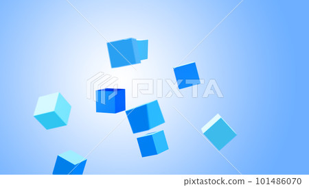 CG立方體許多浮動的立方體 CG立方體許多浮動的立方體 101486070