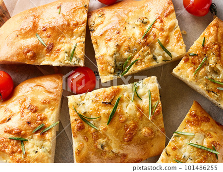 italian flat bread focaccia 101486255