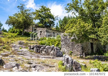 Folon and Picon water mills in Galicia, Spain, are a historical set of about 60 cascading mills 101487072