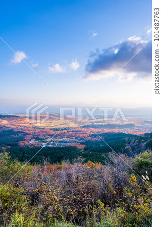 Kuju Mountain Range View from drive-in observatory (Yamanami Highway) Oita Prefecture 101487763