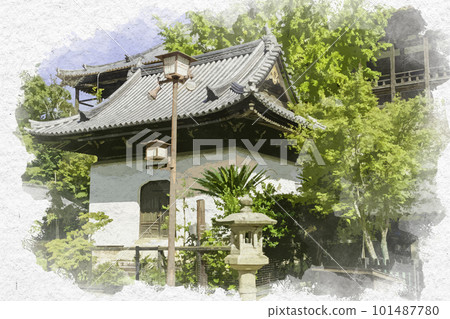 水彩風格的宮島,廣島縣廿日市市嚴島神社圖書館 水彩風格的宮島,廣島縣廿日市市嚴島神社圖書館 101487780